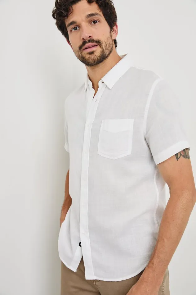 Rails Shirts Men FAIRFAX SHIRT White