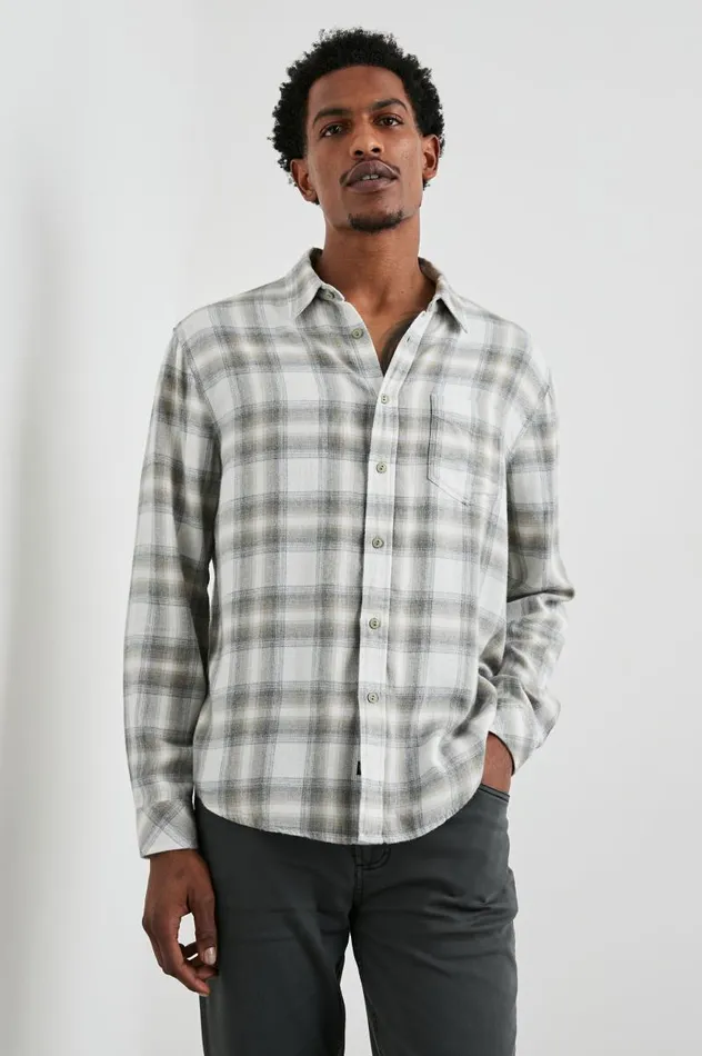 Rails Shirts Men LENNOX SHIRT Quicksand Spark Melange