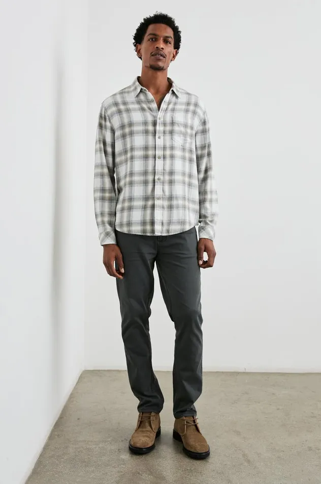 Rails Shirts Men LENNOX SHIRT Quicksand Spark Melange