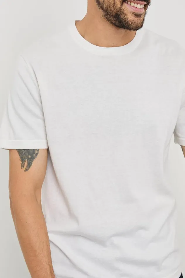 Rails Shirts Men MASON COTTON CASHMERE TSHIRT Cream