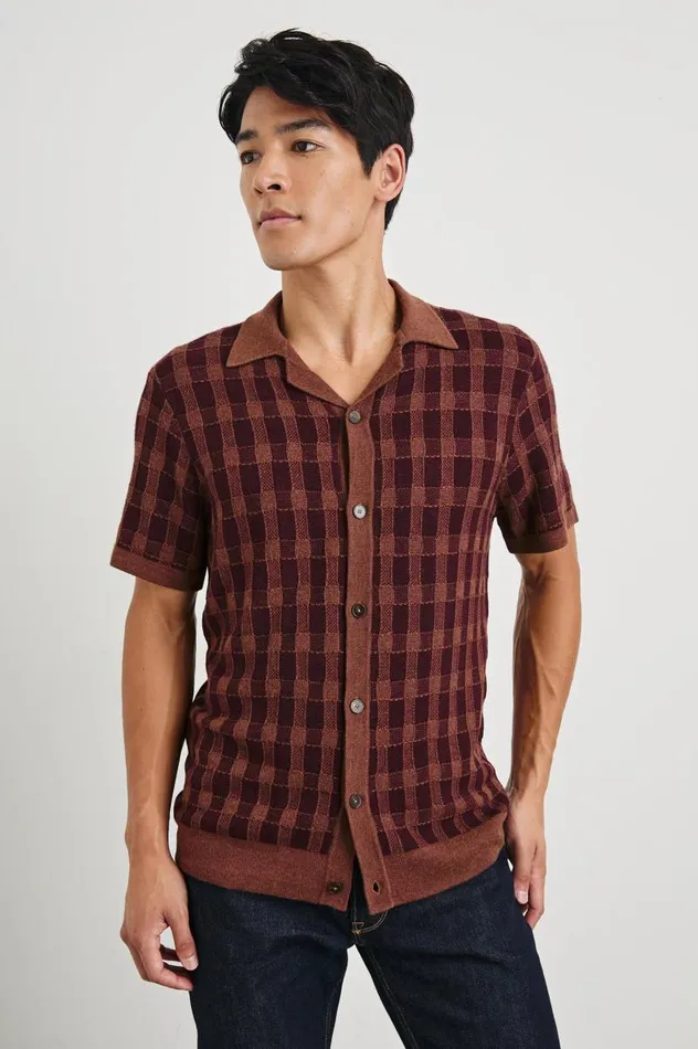 Rails Shirts Men RONAN SHIRT Brick Umber