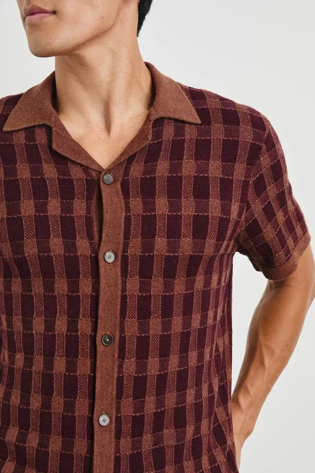 Rails Shirts Men RONAN SHIRT Brick Umber