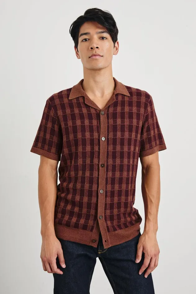 Rails Shirts Men RONAN SHIRT Brick Umber