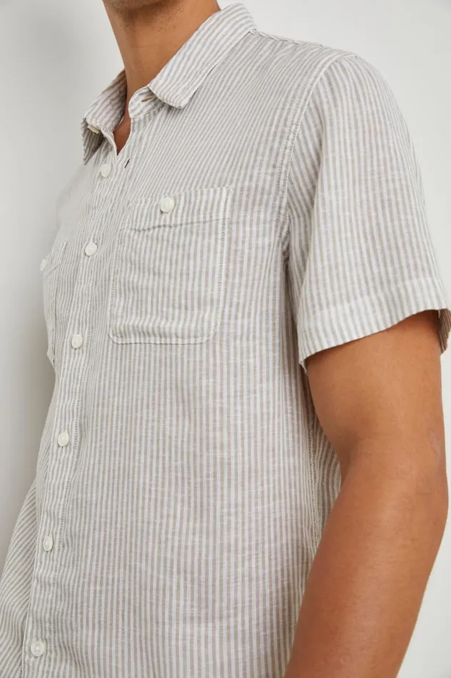 Rails Shirts Men WALKER SHIRT Ghurka White Railroad
