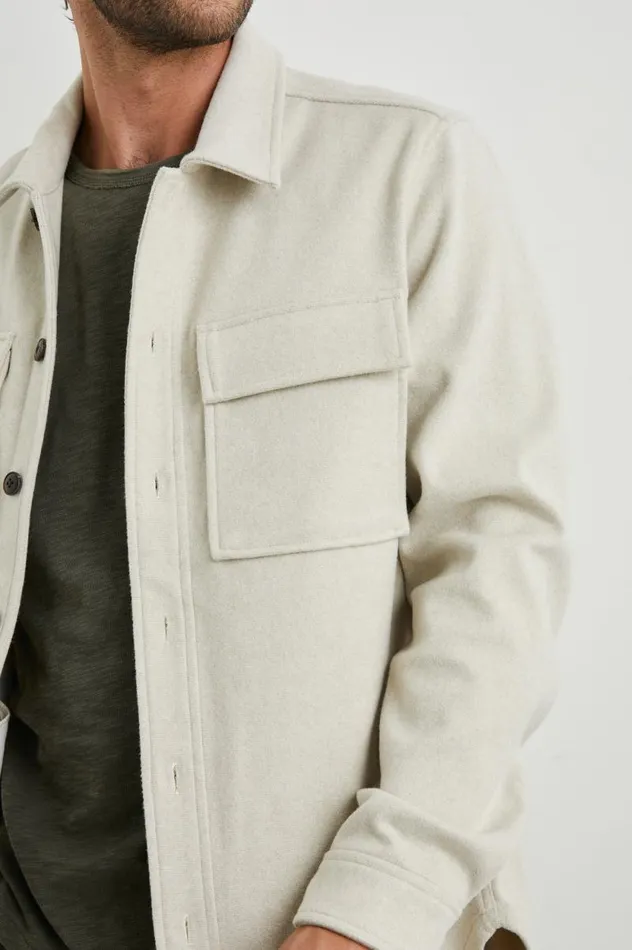 Rails Shirts Men WARNER SHIRT JACKET Beige