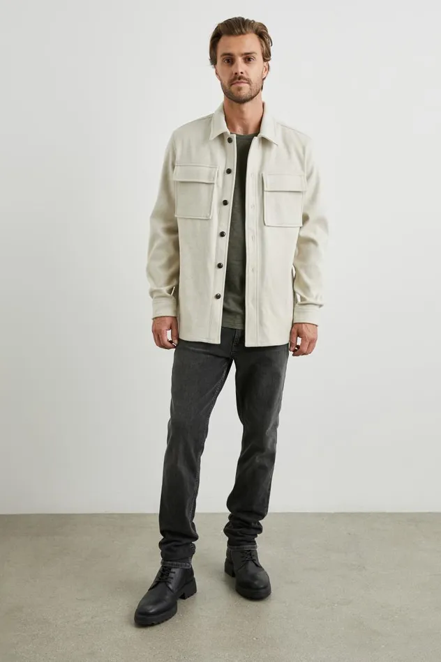 Rails Shirts Men WARNER SHIRT JACKET Beige
