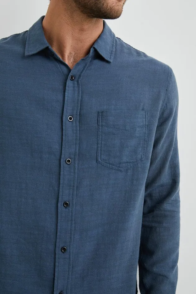 Rails Shirts Men WYATT SHIRT Sea Blue