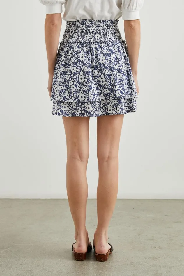 Rails Skirts Women ADDISON SKIRT Navy White Texture Floral