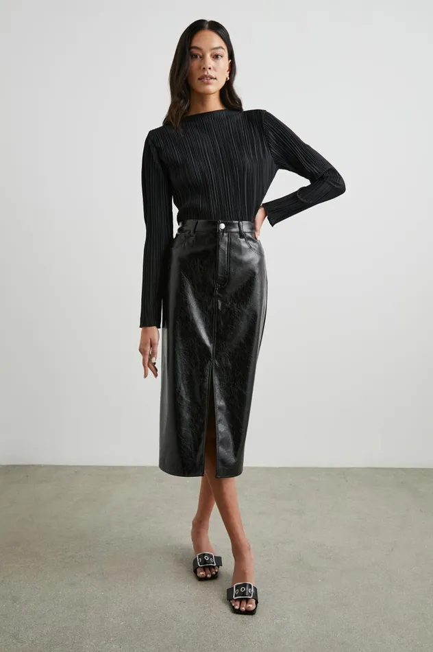 Rails Skirts Women NORMA SKIRT Black Patent