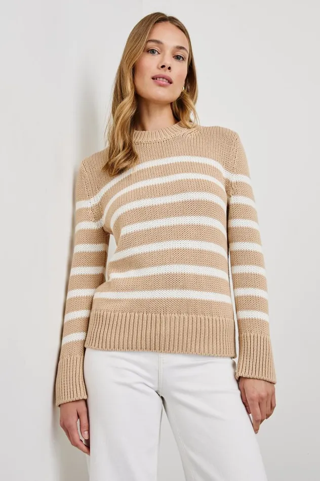 Rails Sweaters Women ALISE SWEATER Ivory Birch Stripe