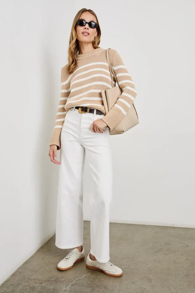 Rails Sweaters Women ALISE SWEATER Ivory Birch Stripe