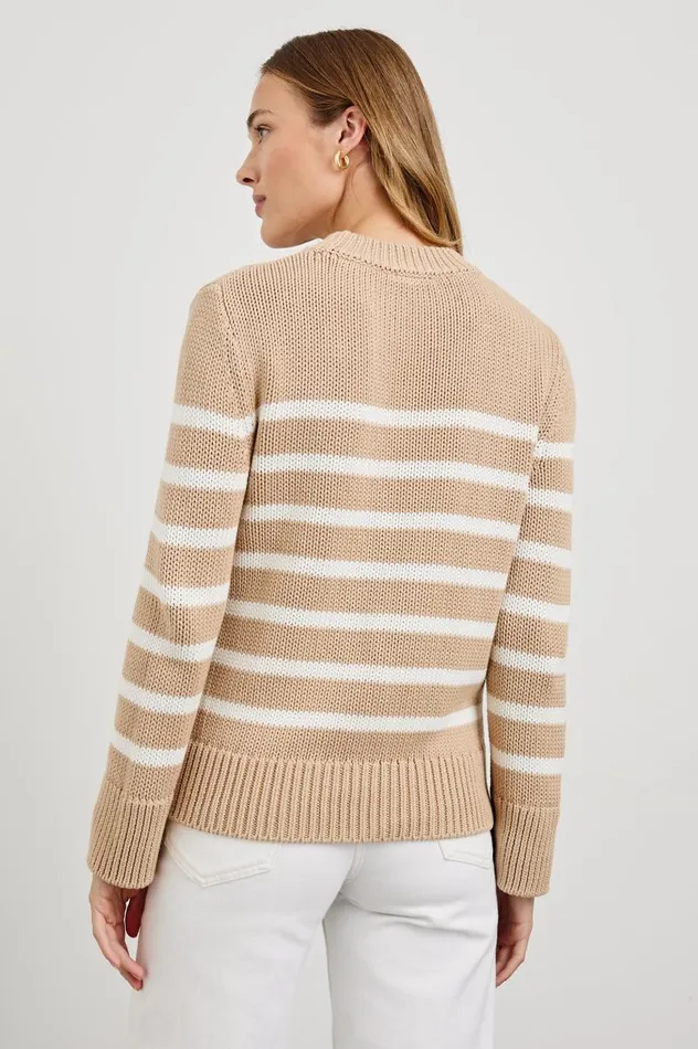 Rails Sweaters Women ALISE SWEATER Ivory Birch Stripe