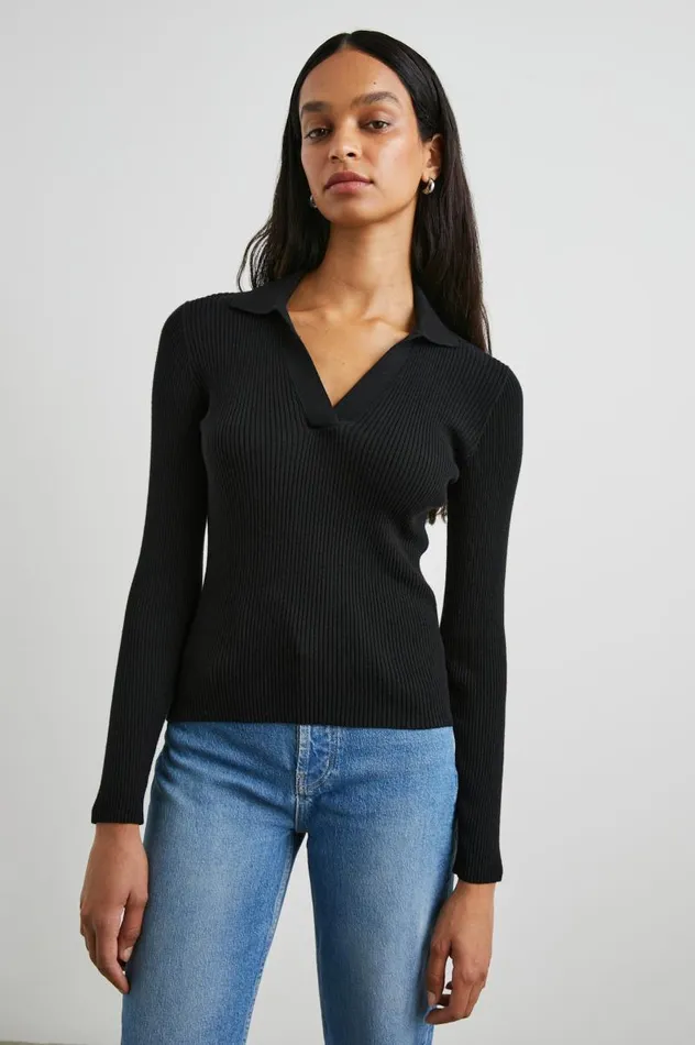 Rails Sweaters Women KENNEDY SWEATER Black