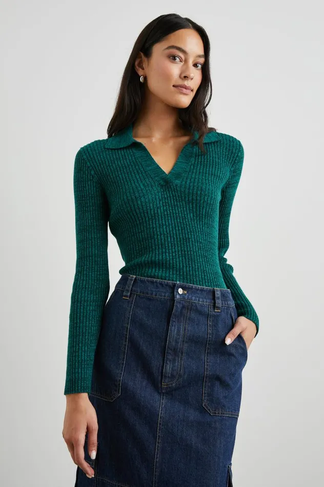 Rails Sweaters Women KENNEDY SWEATER Evergreen