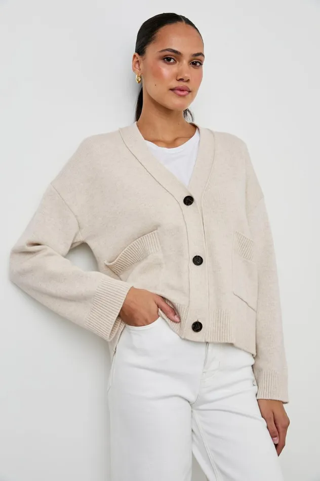 Rails Sweaters Women LINDI CARDIGAN Oatmeal