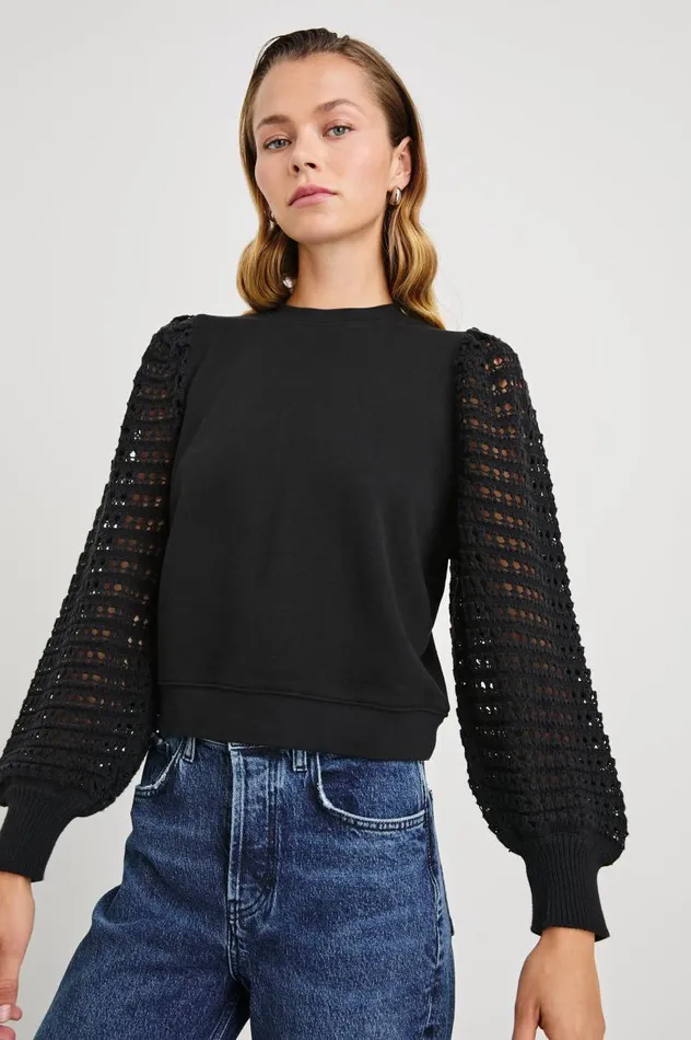 Rails Sweaters Women MELODY SWEATSHIRT Black