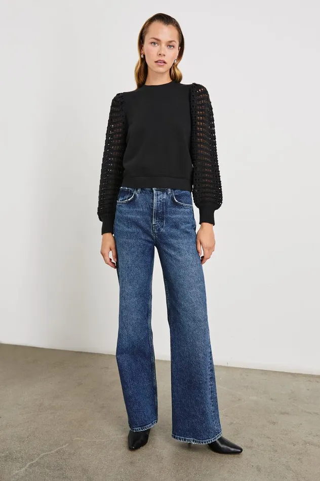 Rails Sweaters Women MELODY SWEATSHIRT Black