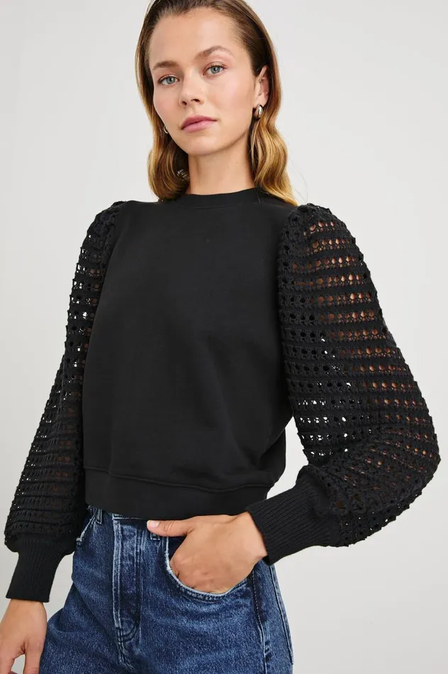 Rails Sweaters Women MELODY SWEATSHIRT Black