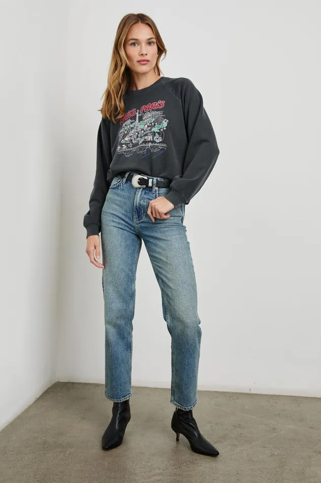 Rails Sweaters Women VINTAGE RAGLAN SWEATSHIRT Rails Paris Map