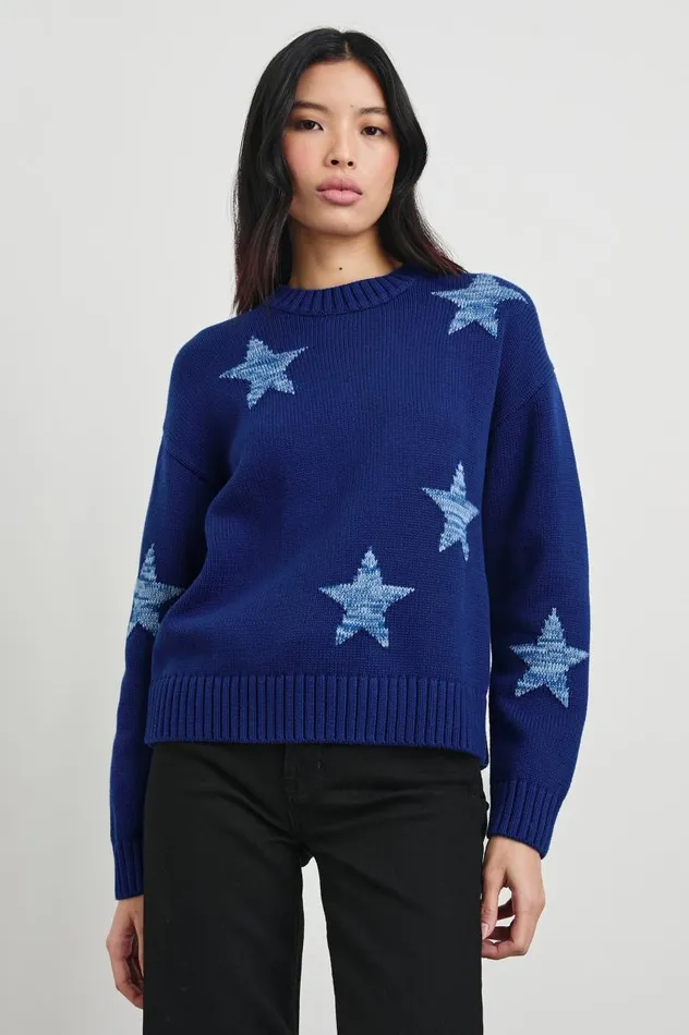 Rails Sweaters Women ZOEY SWEATER Cobalt Galaxy