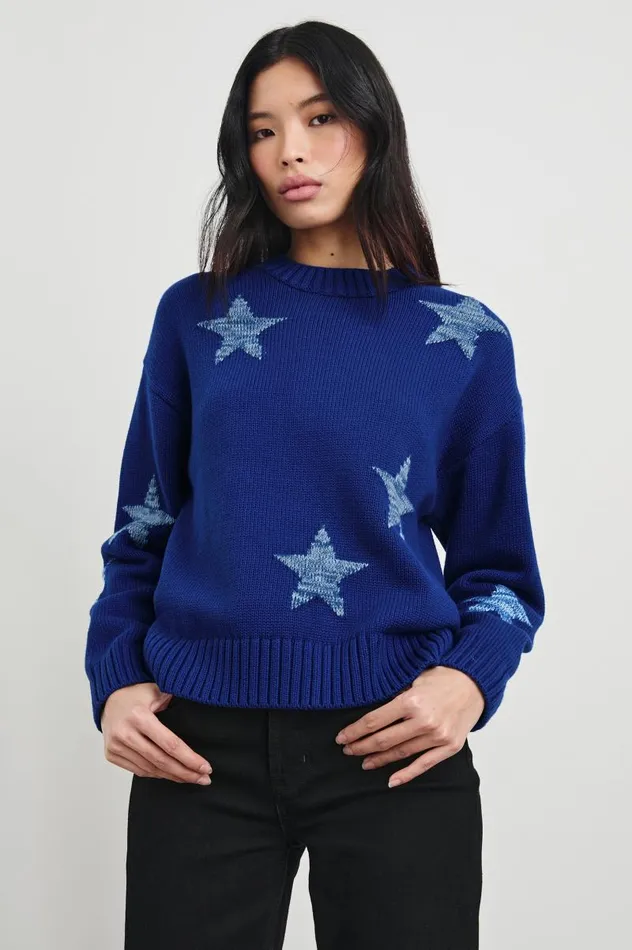 Rails Sweaters Women ZOEY SWEATER Cobalt Galaxy