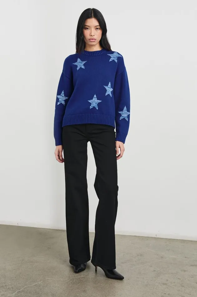 Rails Sweaters Women ZOEY SWEATER Cobalt Galaxy
