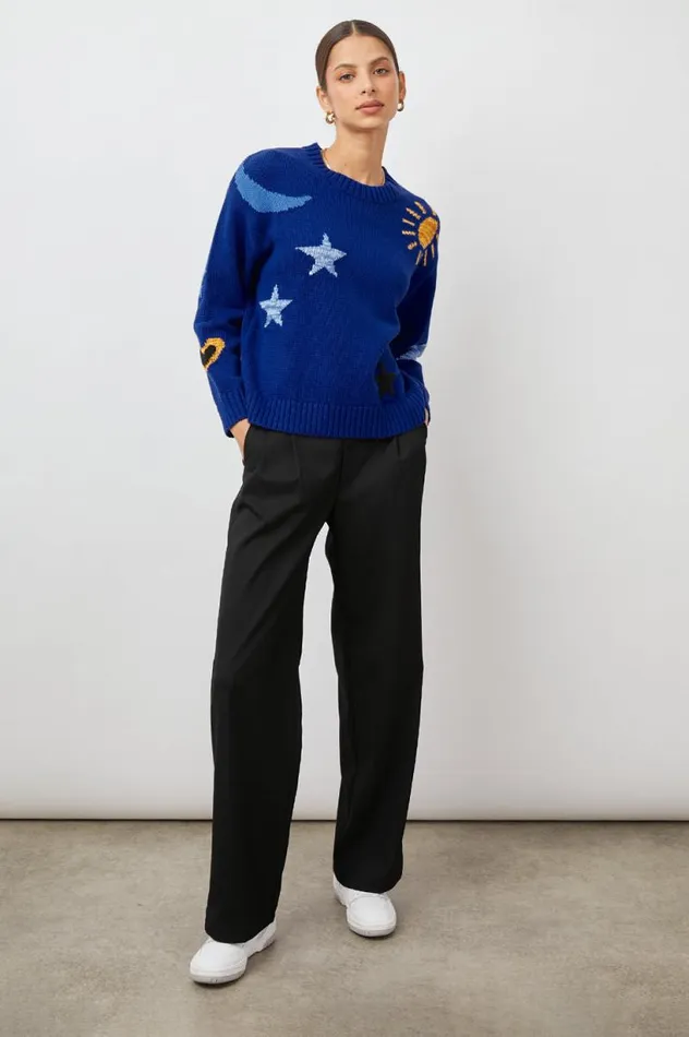 Rails Sweaters Women ZOEY SWEATER Cobalt Gold Galaxy