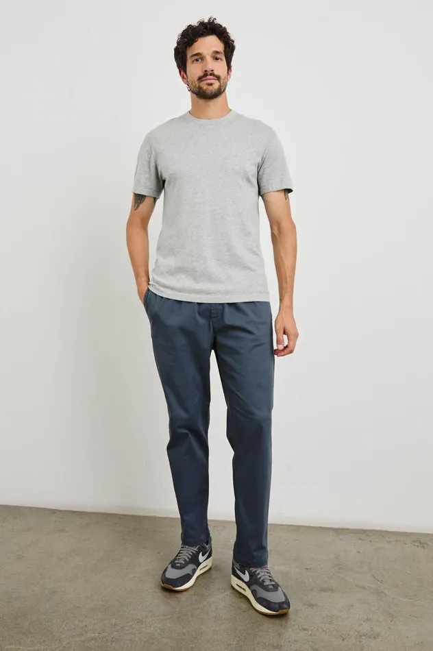 Rails TShirts and Thermals Men MASON COTTON CASHMERE TSHIRT Heather Grey