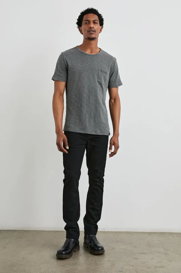 Rails TShirts and Thermals Men SKIPPER TSHIRT Washed Black