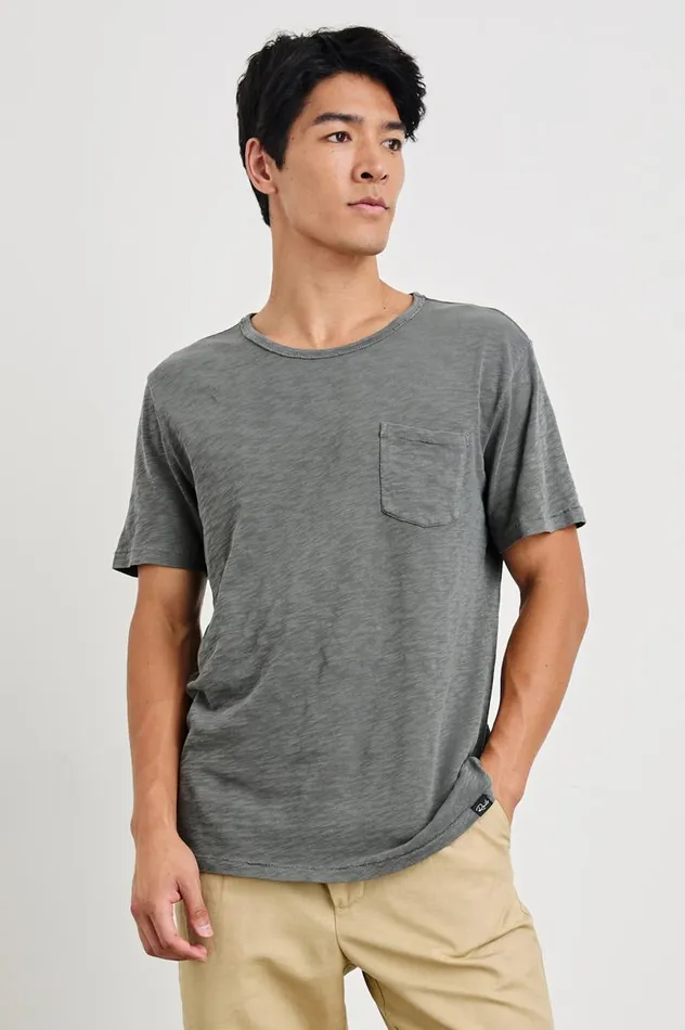 Rails TShirts and Thermals Men SKIPPER TSHIRT Washed Black