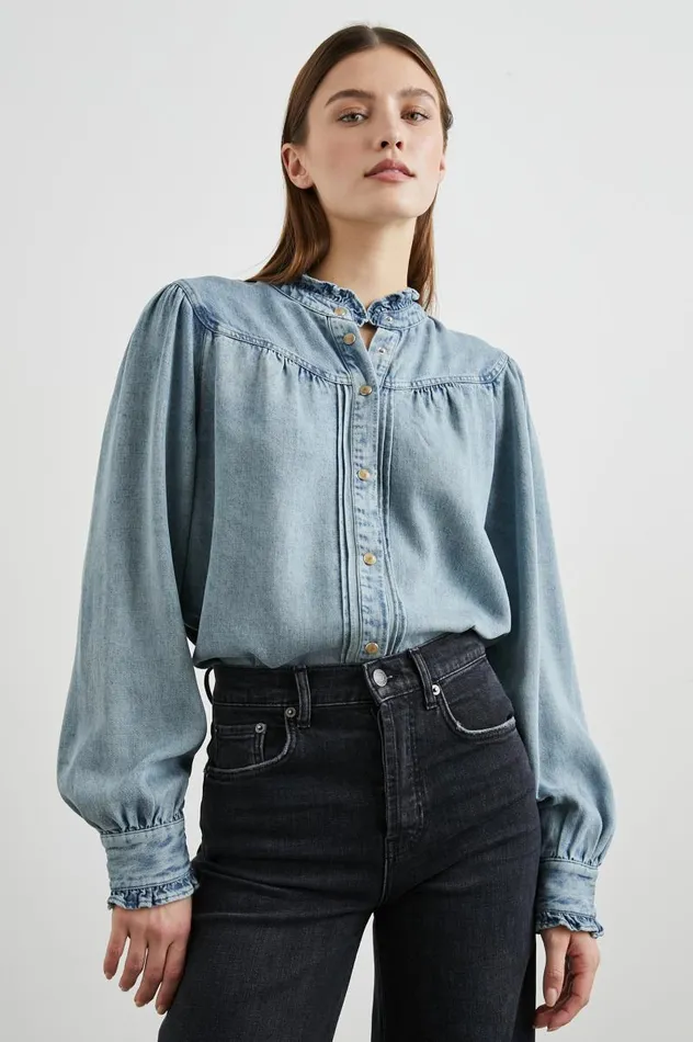 Rails Tops Women ALANNA SHIRT Antique Indigo