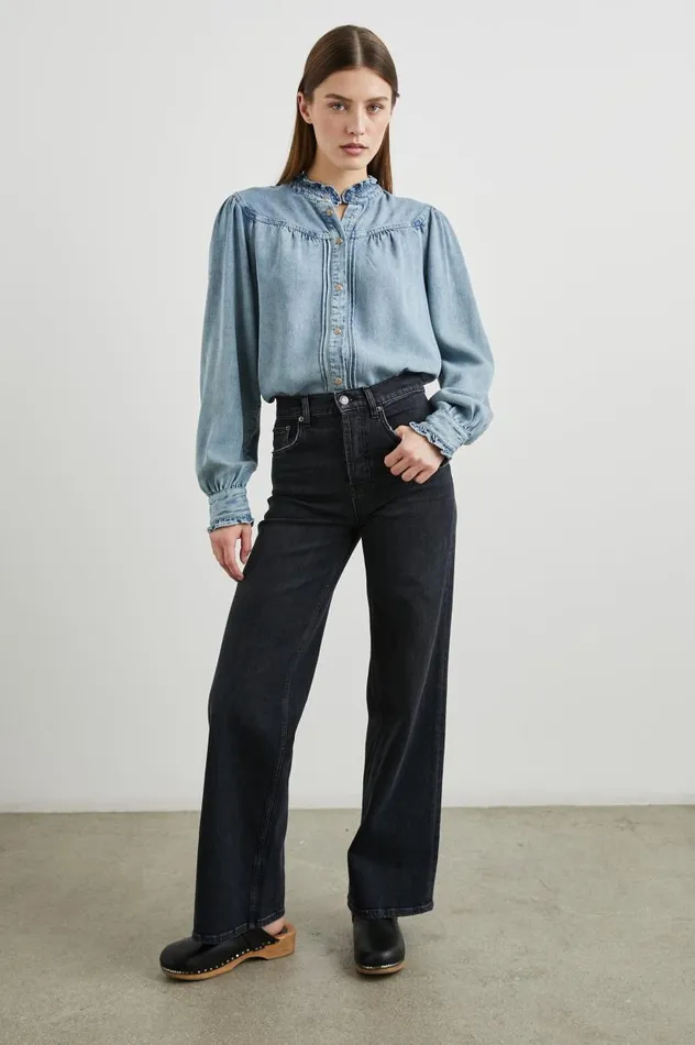 Rails Tops Women ALANNA SHIRT Antique Indigo