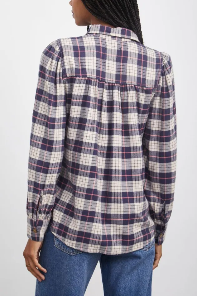 Rails Tops Women ANGELICA SHIRT Almond Pink Navy