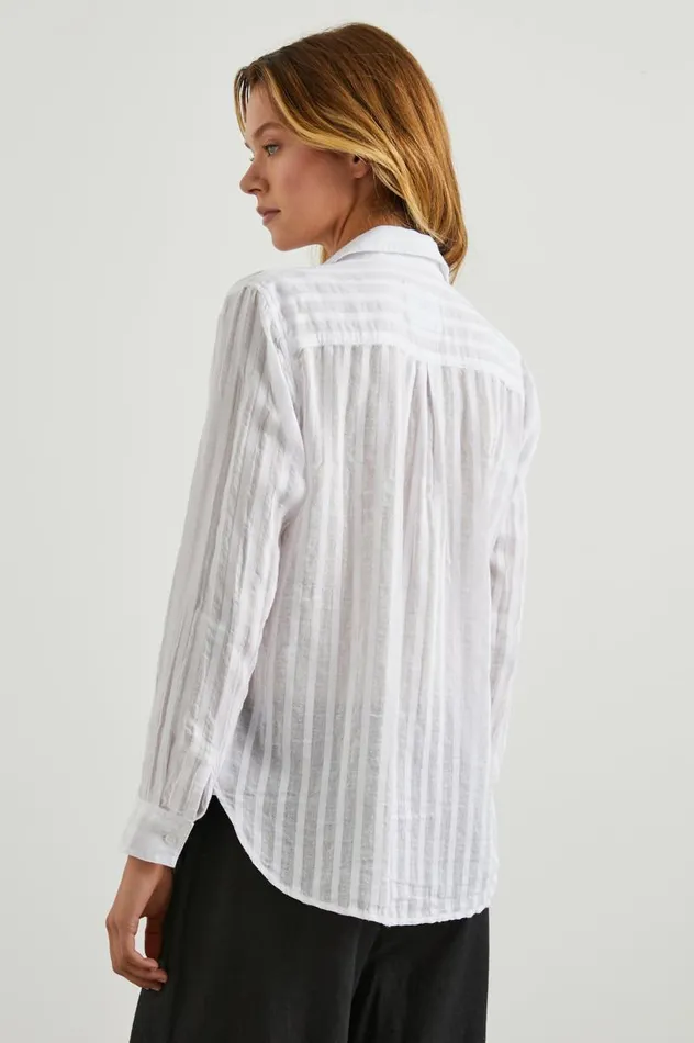 Rails Tops Women CHARLI SHIRT White Shadow Stripe
