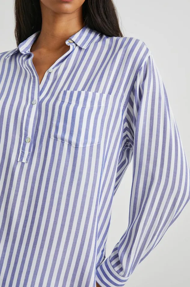 Rails Tops Women ELLE SHIRT Blue White Stripe