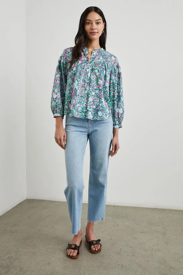 Rails Tops Women ELLISON TOP Navy Leilani Floral