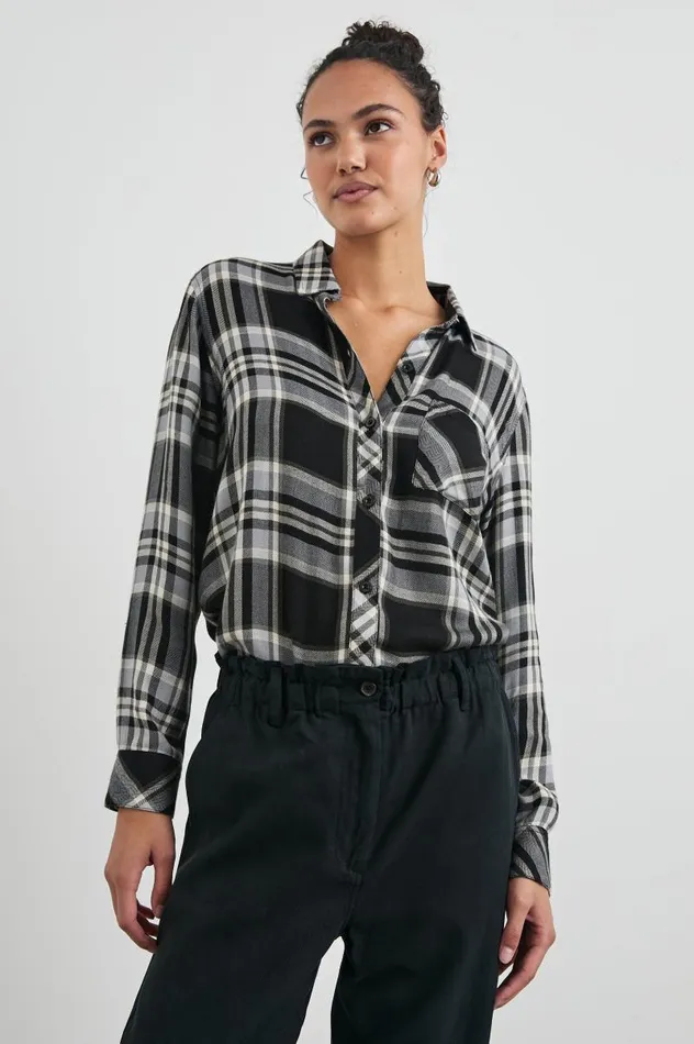 Rails Tops Women HUNTER SHIRT Ivory Cloud