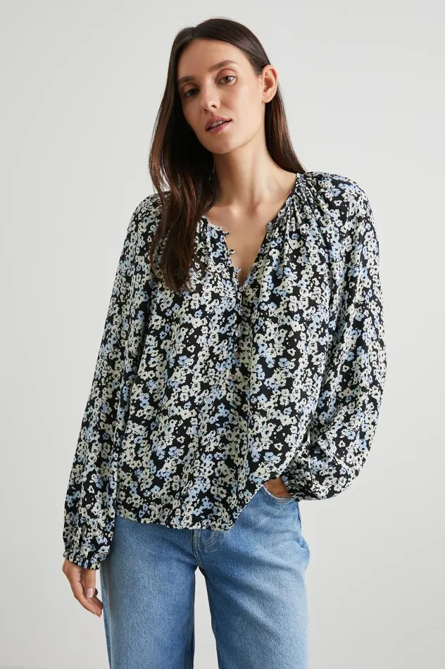 Rails Tops Women INDI TOP Midnight Meadow Floral