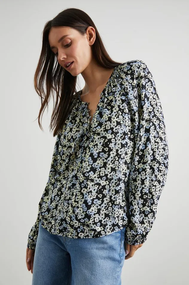 Rails Tops Women INDI TOP Midnight Meadow Floral
