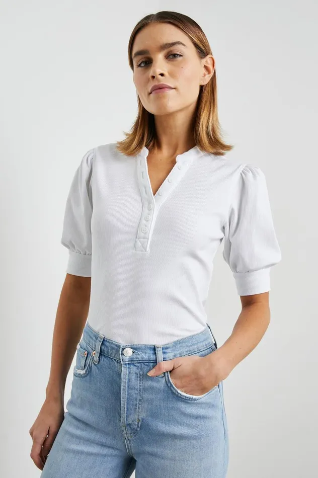 Rails Tops Women JEWEL TOP White Rib
