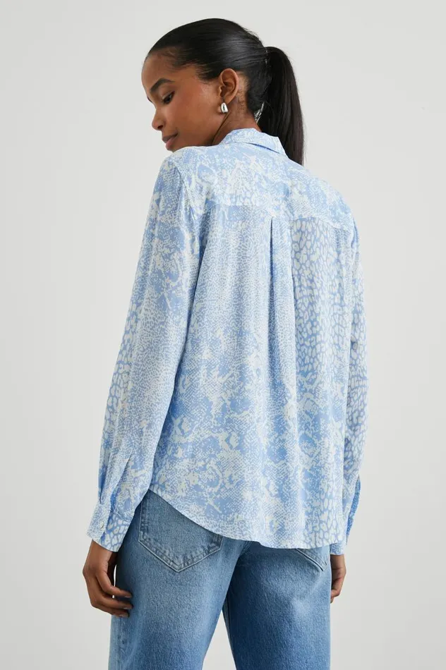 Rails Tops Women JOSEPHINE SHIRT Aqua Mixed Animals