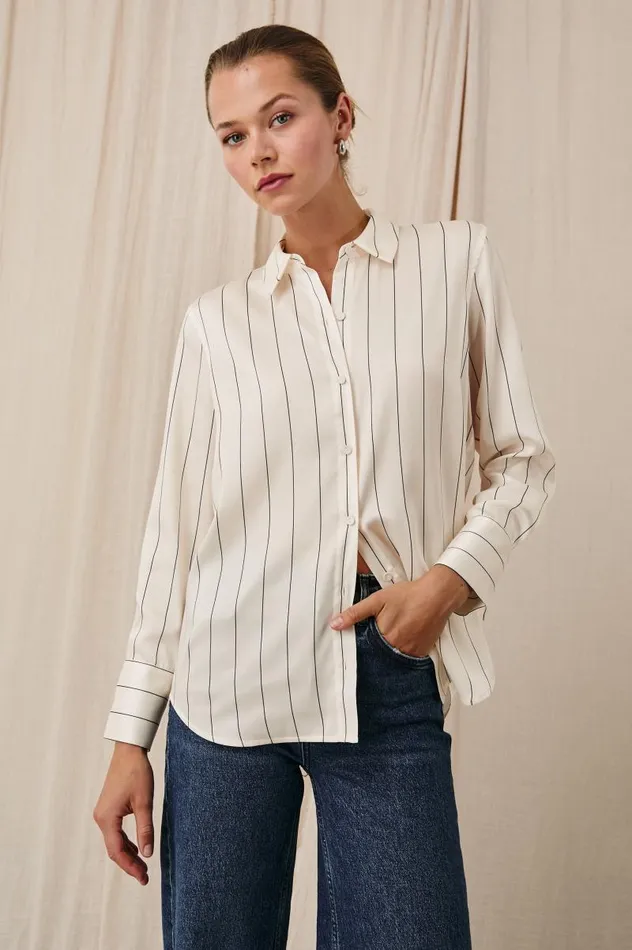 Rails Tops Women SAIGE SHIRT Brixton Stripe
