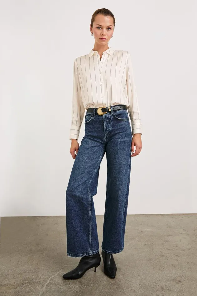 Rails Tops Women SAIGE SHIRT Brixton Stripe