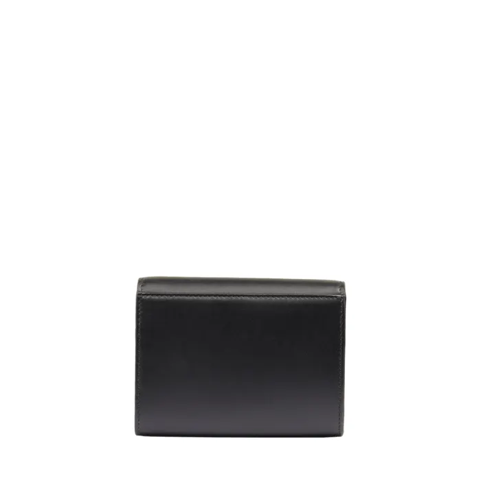 Rectangular Flap Compact Wallet Black Women Lancel Wallet