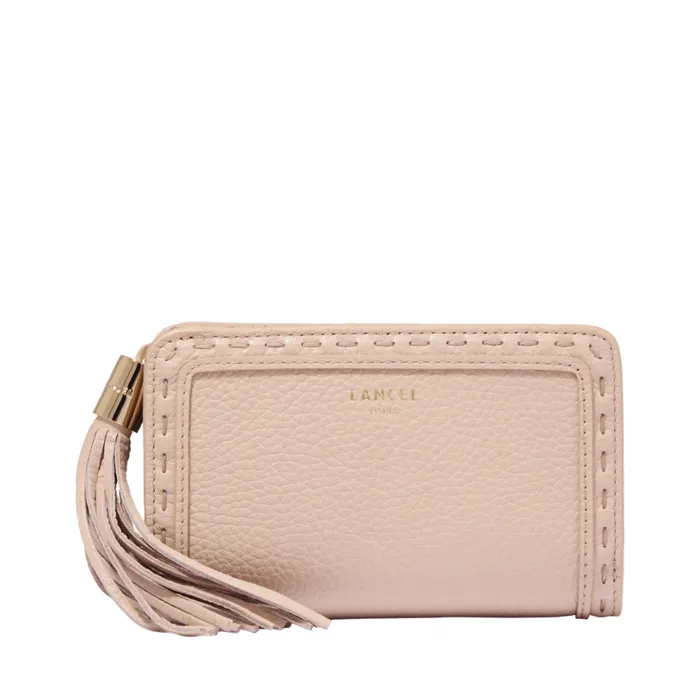 Rectangular Zip Compact Wallet Cappuccinogold Women Lancel Purse
