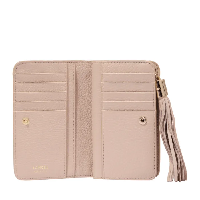 Rectangular Zip Compact Wallet Cappuccinogold Women Lancel Purse