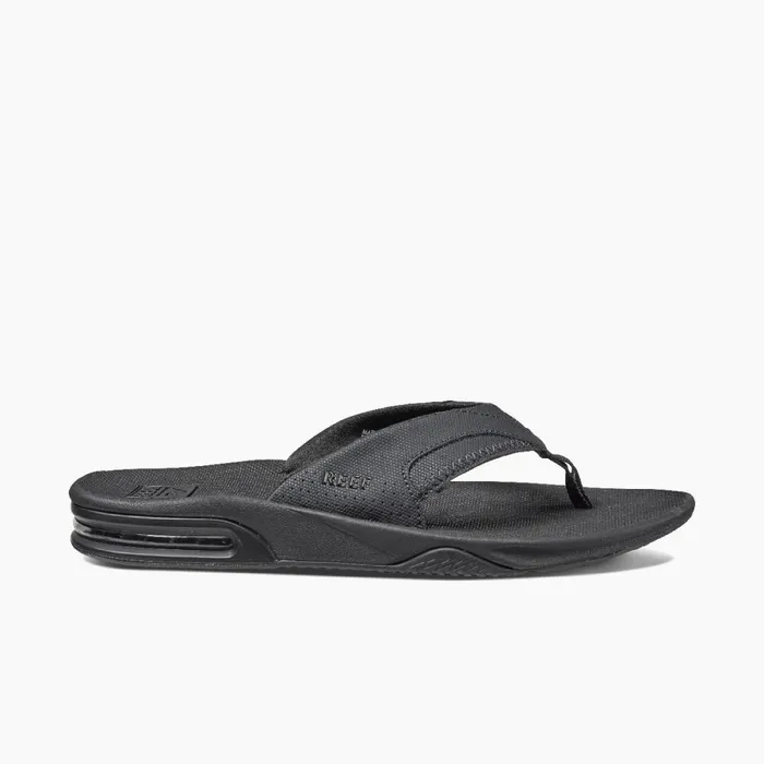Reef Flip Flops Men Fanning All Black