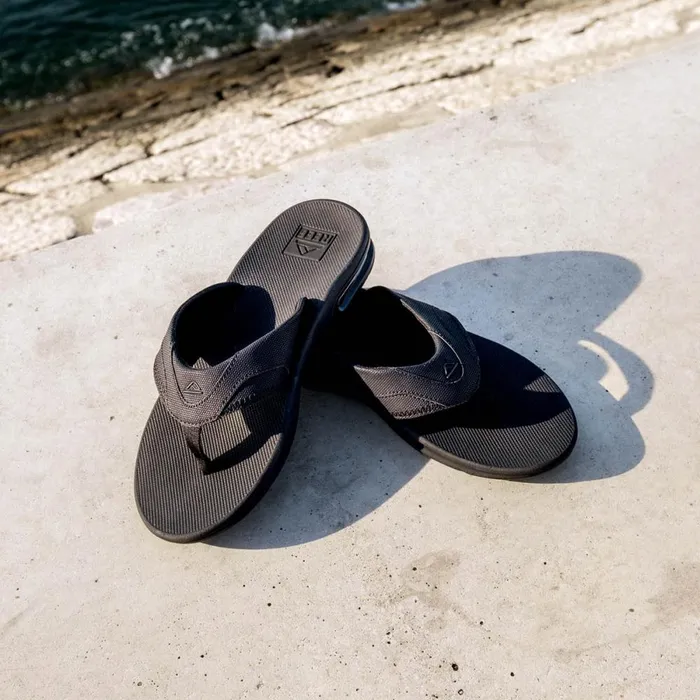 Reef Flip Flops Men Fanning All Black