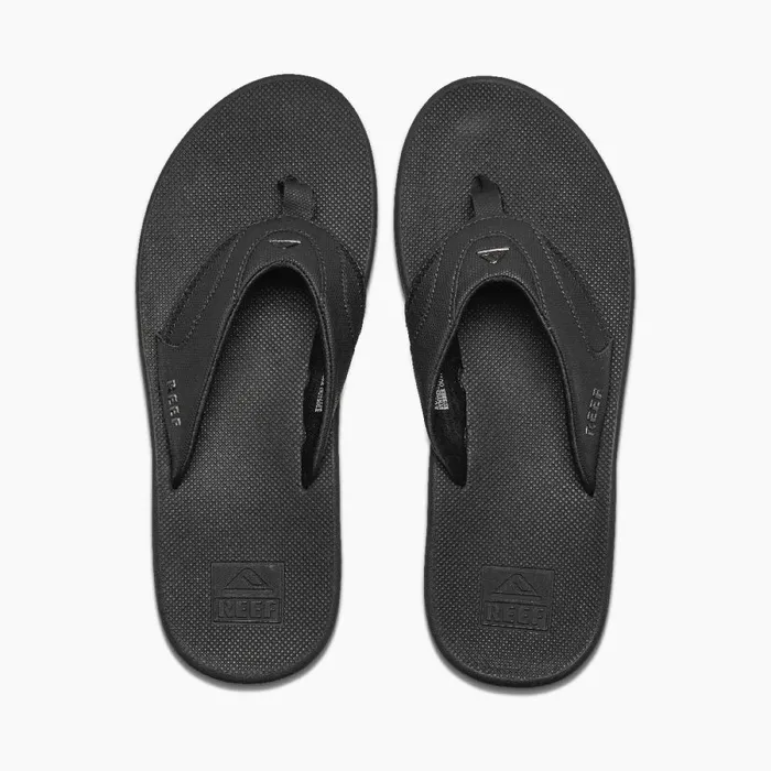 Reef Flip Flops Men Fanning All Black