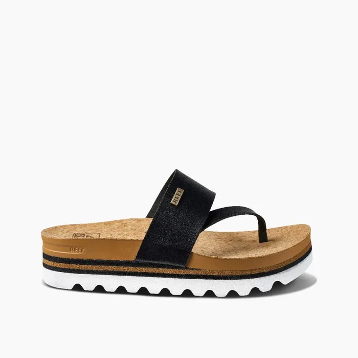 Reef Flip Flops Women Cushion Sol Hi Blacktan